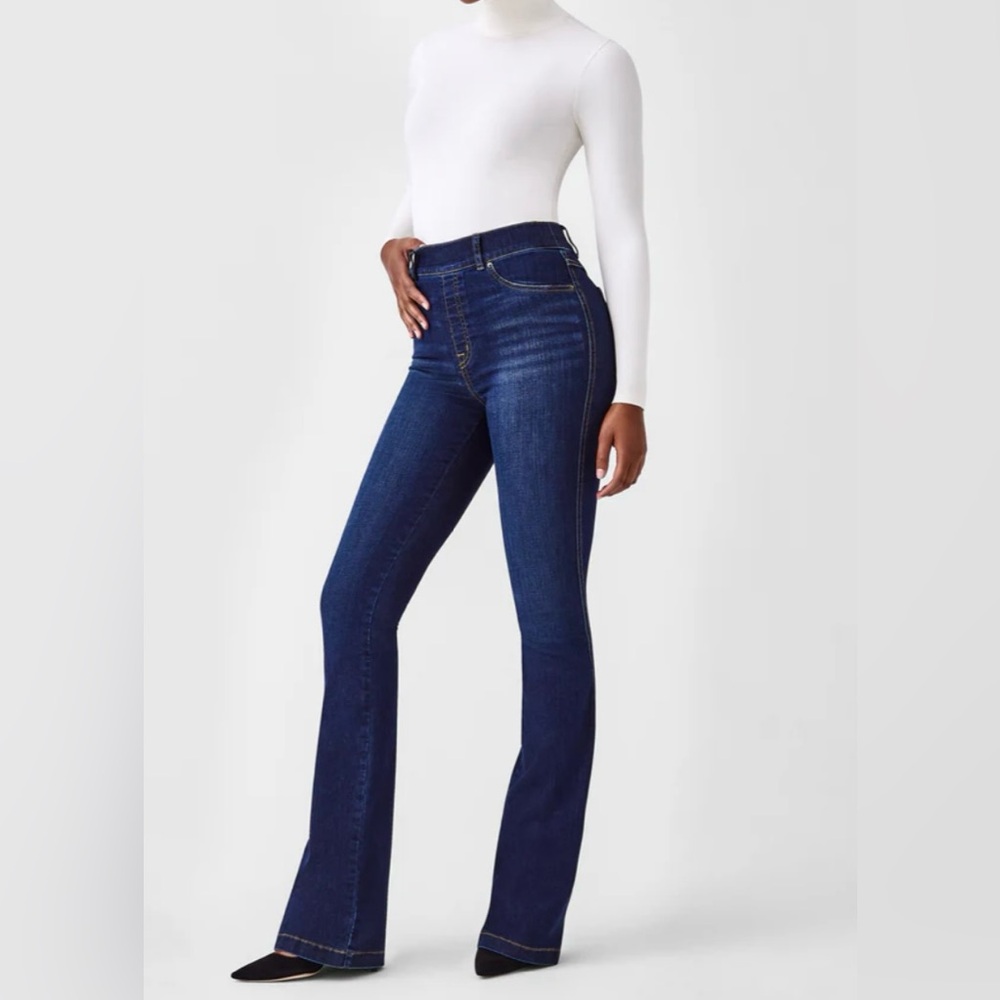 Spanx Flare Jeans - Medium - Midnight Blue Denim